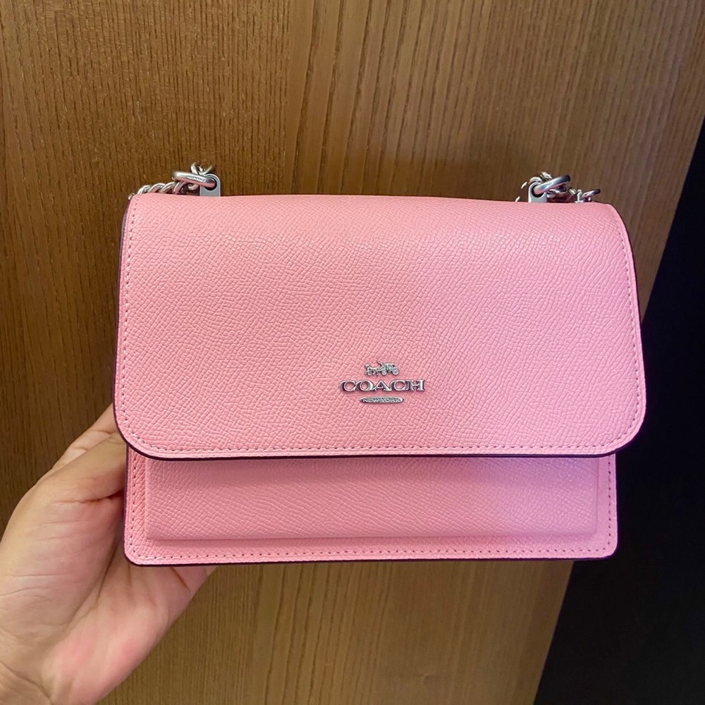 Coach Silver/ Flower Pink Mini Klare Crossbody # C9949 - Picture 3 of 9
